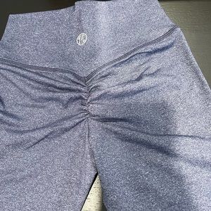 Til You Collapse demin blue scrunch leggings. Size XS. Brand new.